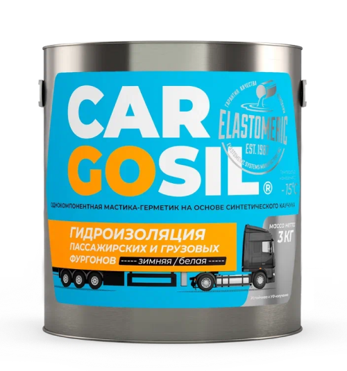 Cargosil Зимний - жидкая резина для устранения протечек на крышах фургонов и будок, ремонта жестких будок и тентов