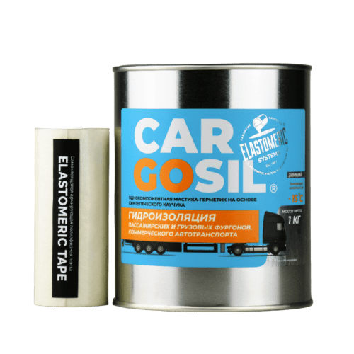 Ремкомплект Cargosil зимний - жидкая резина для устранения протечек на крышах фургонов и будок, ремонта жестких будок и тентов